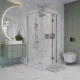 Душевой уголок Niagara Nova NG-6631-34 90x90 см профиль хром стекло прозрачное