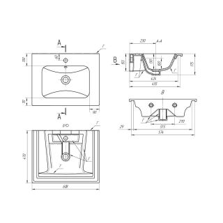 Раковина Dreja Euphoria 640344 60 см