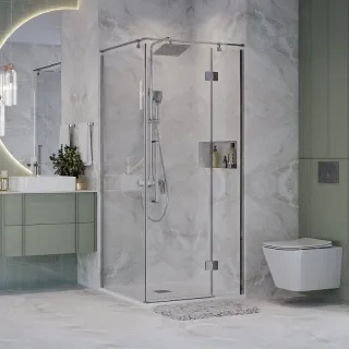 Душевой уголок Niagara Nova NG-6632-34 100x100 см профиль хром стекло тонированное