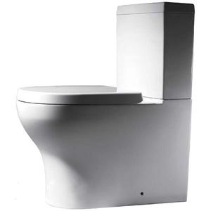 Унитаз напольный Bravat Rael CX01016UW-PA-RUS укороченный с микролифтом