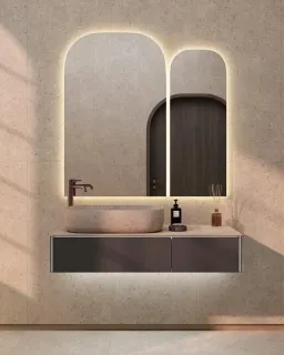 Зеркало с подсветкой Kerama Marazzi Vetrata R VE.R.mi.115\WHT 72 см сенсор со сменой цвета подсветки и антизапотевание белый Зеркало с подсветкой Kerama Marazzi Vetrata R VE.R.mi.115\WHT 72 см сенсор со сменой цвета подсветки и антизапотевание белый