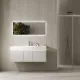 Зеркало с подсветкой Kerama Marazzi Vetrata R VE.S.mi.117\WHT 45 см сенсор со сменой цвета подсветки и антизапотевание белый