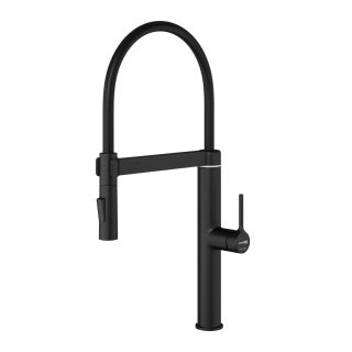 Смеситель для кухни WasserKRAFT A8867 с гибким изливом чёрный матовый