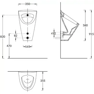 Писсуар подвесной Kerama Marazzi PRO Cantero PROC.ur.02 белый Писсуар подвесной Kerama Marazzi PRO Cantero PROC.ur.02 белый