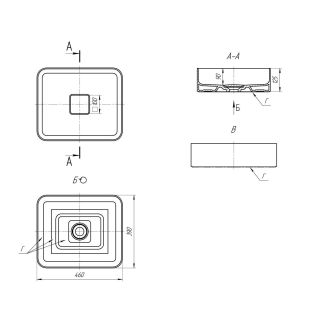 Раковина Dreja Joy 641945 46 см белый