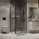 Душевой уголок Niagara Nova NG-84-10AB-A90B-34 100x90 см профиль чёрный матовый стекло прозрачное