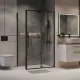 Душевой уголок Niagara Nova NG-84-13AB-A90B-34 130x90 см профиль чёрный матовый стекло прозрачное