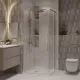 Душевой уголок Niagara Nova NG-6624-34 100x100 см профиль хром стекло прозрачное
