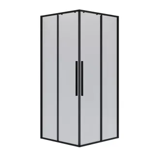 Душевой уголок Niagara Nova NG-6824-34BLACK 100x100 см профиль чёрный матовый стекло прозрачное