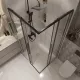 Душевой уголок Niagara Nova NG-6824-34BLACK 100x100 см профиль чёрный матовый стекло прозрачное