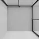 Душевой уголок Niagara Nova NG-6824-34BLACK 100x100 см профиль чёрный матовый стекло прозрачное