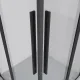 Душевой уголок Niagara Nova NG-6824-34BLACK 100x100 см профиль чёрный матовый стекло прозрачное