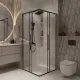 Душевой уголок Niagara Nova NG-6824-34BLACK 100x100 см профиль чёрный матовый стекло прозрачное
