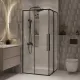 Душевой уголок Niagara Nova NG-6824-34BLACK 100x100 см профиль чёрный матовый стекло прозрачное