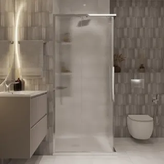 Душевой уголок Niagara Nova NG-3622-34 80x80 см профиль хром стекло шиншилла