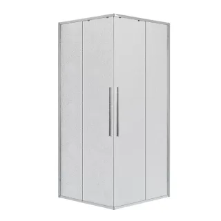 Душевой уголок Niagara Nova NG-3622-34 80x80 см профиль хром стекло шиншилла