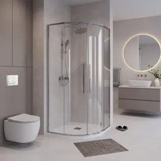 Душевой уголок Niagara Nova NG-6626-34 90x90 см профиль хром стекло прозрачное