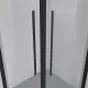 Душевой уголок Niagara Nova NG-6825-34BLACK 80x80 см профиль чёрный матовый стекло прозрачное