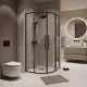 Душевой уголок Niagara Nova NG-6825-34BLACK 80x80 см профиль чёрный матовый стекло прозрачное