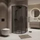 Душевой уголок Niagara Nova NG-2825-34BLACK 80x80 см профиль чёрный матовый стекло тонированное
