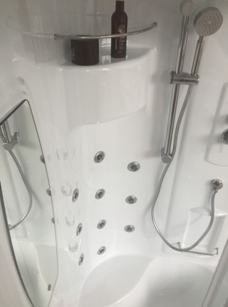 Душевая кабина Royal Bath NRW стекло прозрачное 90x90см RB90NRW-T-CH-P
