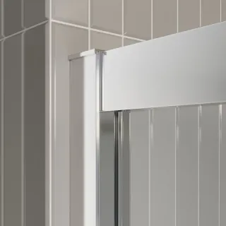 Душевой уголок BelBagno Luce LUCE-AH-21-100/80-C-Cr 100x80 см профиль хром стекло прозрачное