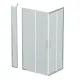 Душевой уголок BelBagno Luce LUCE-AH-21-100/80-C-Cr 100x80 см профиль хром стекло прозрачное