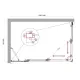 Душевой уголок BelBagno Luce LUCE-AH-21-140/90-C-Cr 140x90 см профиль хром стекло прозрачное