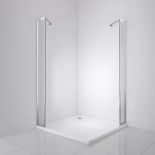 Душевой уголок BelBagno Luce LUCE-AH-21-140/90-C-Cr 140x90 см профиль хром стекло прозрачное