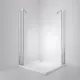 Душевой уголок BelBagno Luce LUCE-AH-21-140/90-C-Cr 140x90 см профиль хром стекло прозрачное