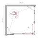 Душевой уголок BelBagno Luce LUCE-A-22-100+20-C-Cr 120x120 см профиль хром стекло прозрачное