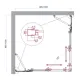 Душевой уголок BelBagno Luce LUCE-A-22-80+20-C-Cr 100x100 см профиль хром стекло прозрачное