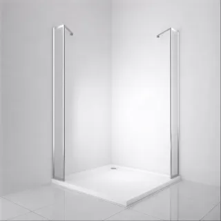 Душевой уголок BelBagno Luce LUCE-A-22-80+20-C-Cr 100x100 см профиль хром стекло прозрачное