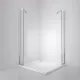 Душевой уголок BelBagno Luce LUCE-AH-21-120/80-C-Cr 105x100 см профиль хром стекло прозрачное