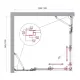 Душевой уголок BelBagno Luce LUCE-AH-22-110/100-C-Cr 110x100 см профиль хром стекло прозрачное