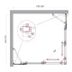 Душевой уголок BelBagno Luce LUCE-AH-22-120/100-C-Cr 120x100 см профиль хром стекло прозрачное