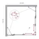 Душевой уголок BelBagno Luce LUCE-AH-22-120/115-C-Cr 120x115 см профиль хром стекло прозрачное