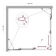Душевой уголок BelBagno Luce LUCE-AH-22-140/115-C-Cr 140x120 см профиль хром стекло прозрачное