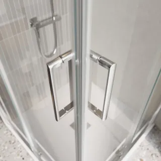 Душевой уголок BelBagno Luce LUCE-AH-22-145/110-C-Cr 145x110 см профиль хром стекло прозрачное
