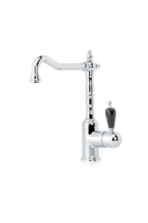 Смеситель для раковины Boheme TRADIZIONALE CHROMO  с кристаллом BLACK SW_Комплект хром