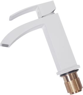 Смеситель для раковины Hansberge Cubito H1077WW белый