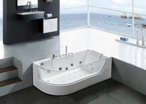 Акриловая ванна Cerutti SPA C-403A R с гидромассажем 170x80см белый