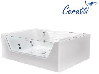 Акриловая ванна Cerutti SPA C-478A с гидромассажем 170x120см белый