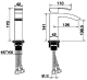 Смеситель для раковины Hansberge Cubito H1077WW белый