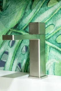 Смеситель для раковины Boheme Quad 159-NB автоматический никель брашированный Смеситель для раковины Boheme Quad 159-NB автоматический никель брашированный