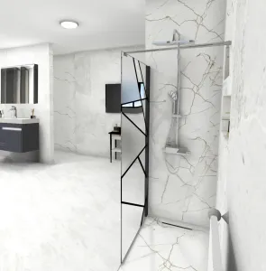 Душевая перегородка Cerutti SPA PICK T90B 90см чёрный