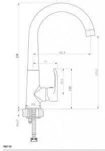 Смеситель для кухни Ceramica Nova A.V.O 70027CH хром