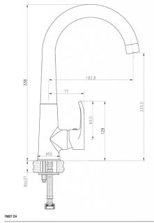 Смеситель для кухни Ceramica Nova A.V.O 70027CH хром Смеситель для кухни Ceramica Nova A.V.O 70027CH хром