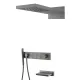 Душевой комплект Boheme Zodiac 132-2-GM оружейная сталь Душевой комплект Boheme Zodiac 132-2-GM оружейная сталь