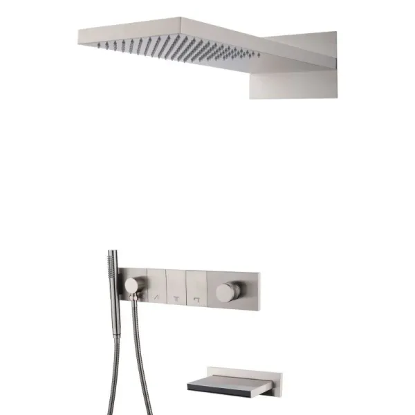 Душевой комплект Boheme Zodiac 132-2-NB брашированный никель